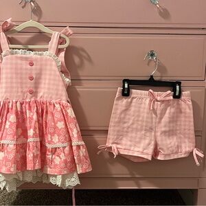 Charming Pink Kids Dress Set